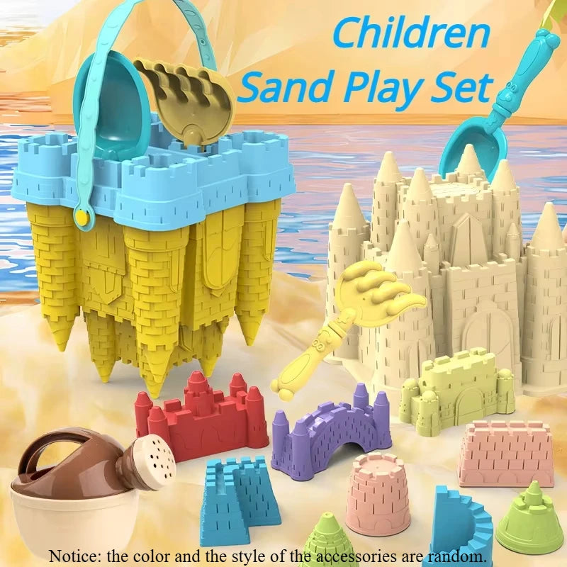 Set da Spiaggia Castello con Secchiello e Palette – Gioco di Sabbia per Bambini