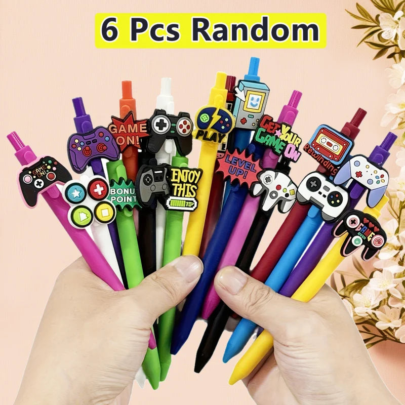 Penne retrattili a tema controller – set da 6/12/18, regalo per rientro a scuola
