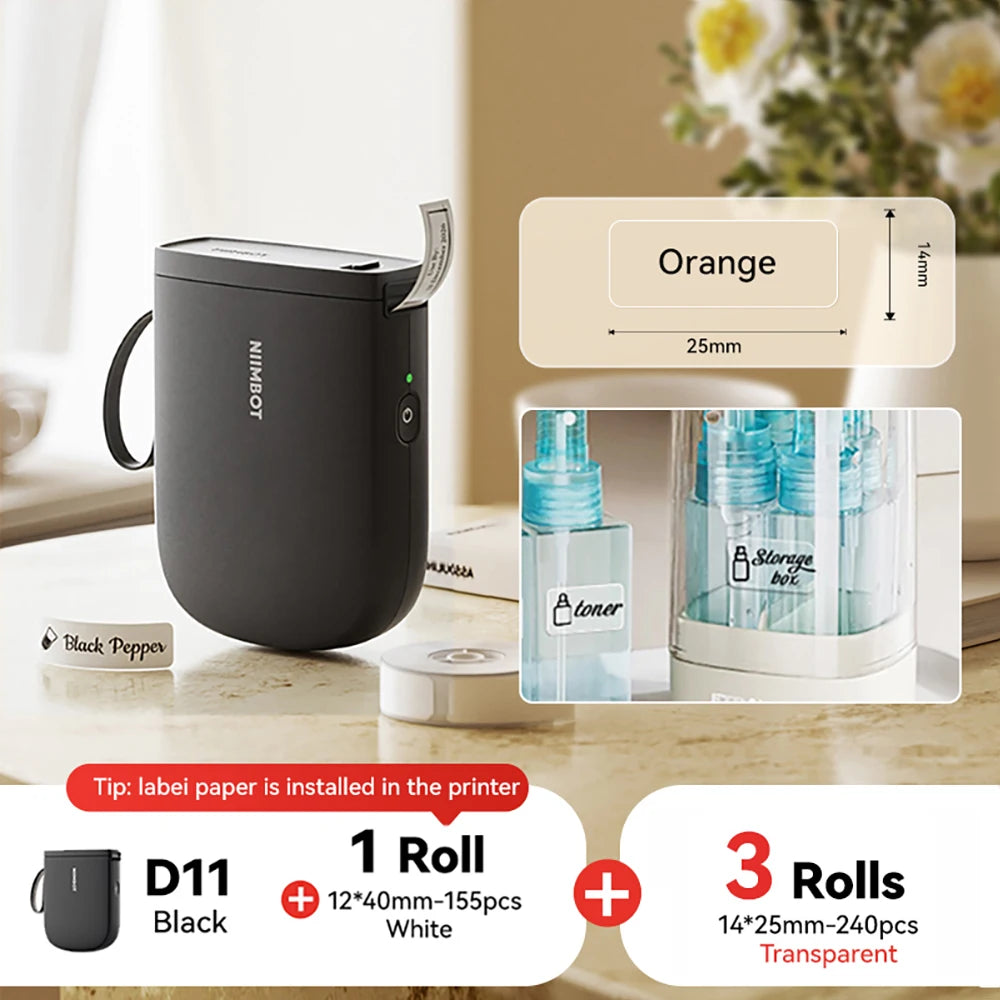 Stampante Etichette Termica Portatile Bluetooth 300DPI D11