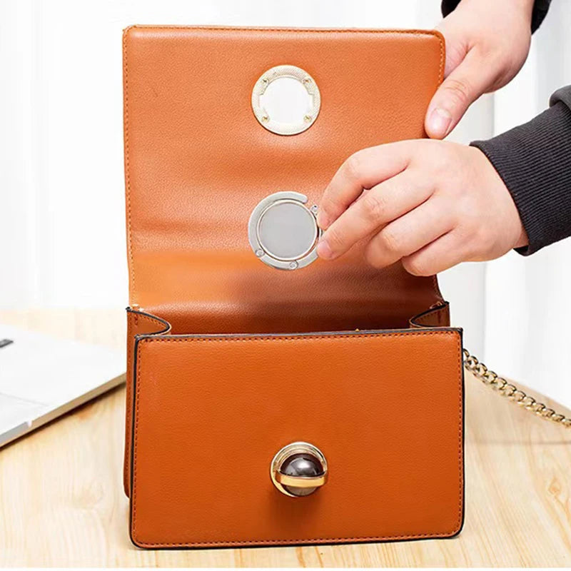 Gancio tondo in acrilico pieghevole per borsa – 18 colori, capacità 5 kg