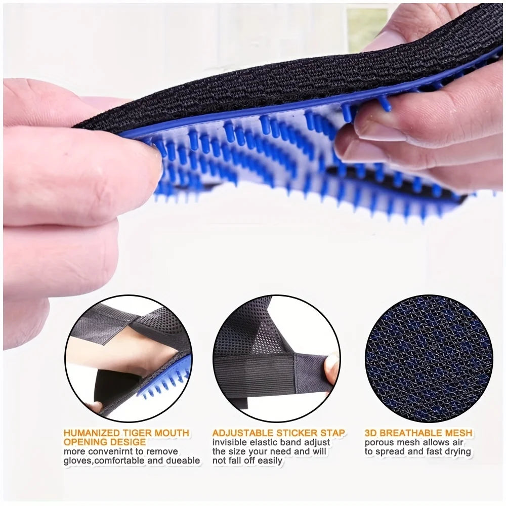 Kit per Cura Pelo Animali – Spazzola e Guanto De-shedding 2 pezzi