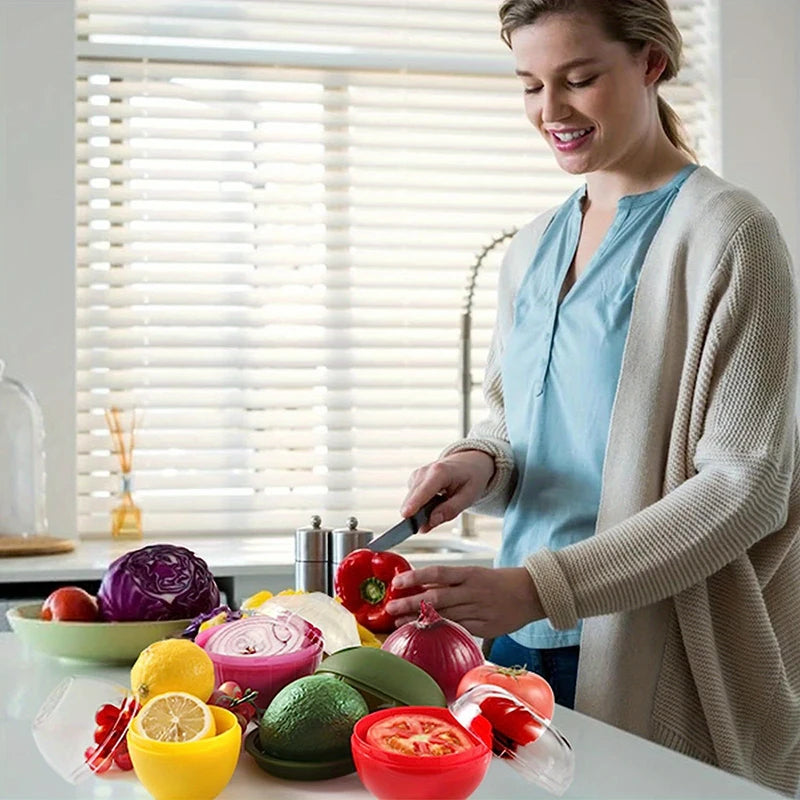 Contenitori plastici sigillati per frutta e verdura – Organizer per cucina