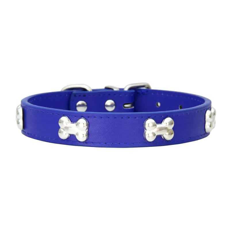 Collare in Pelle per Cani Piccoli e Medi, Breakaway Jeweled Personalizzabile