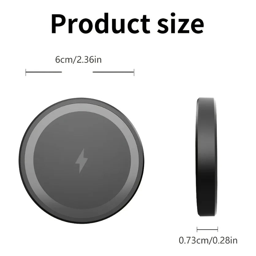 Caricatore Wireless Magnetico 15W per iPhone 12‑17, AirPods 4 Pro – Pad Ultra…