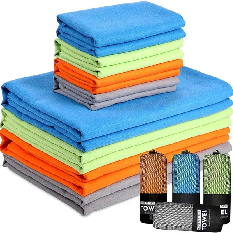 Quick-Drying Sports Towel 40x80/50x110cm Blue Grey Green Orange Swimming Gym Fitness Camping Running Beach Washcloth Towels