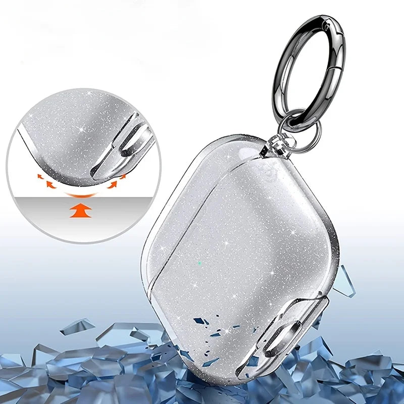 For Apple Airpods Pro/Pro2/3/4 Case Earphone Accessories Wireless Bluetooth Headset Cover Bling Glitter Soft With Cleaner Kit