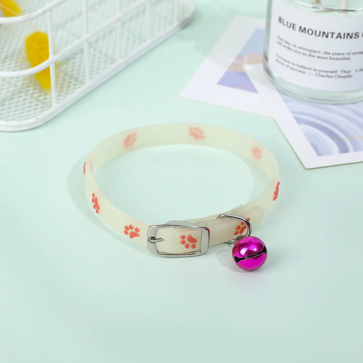 Collarlo per Gatto Luminous con Campanella Fluorescente Antismarrimento in…