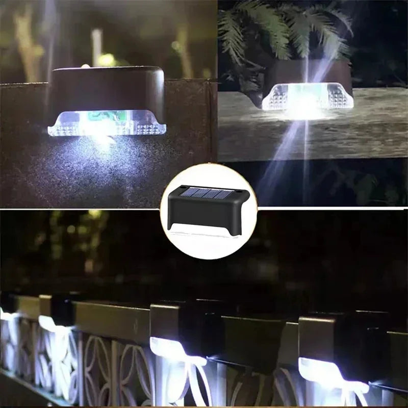 Solar LED Lights – Outdoor Garden, Deck, and Stair Lamp – Waterproof Step Lamp – Available in packs of 1, 4, 8, or 12