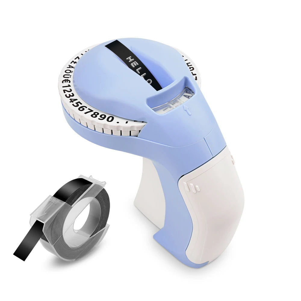 Stampante Etichette Portatile 3D Manuale – Mini Etichettatrice a Nastro