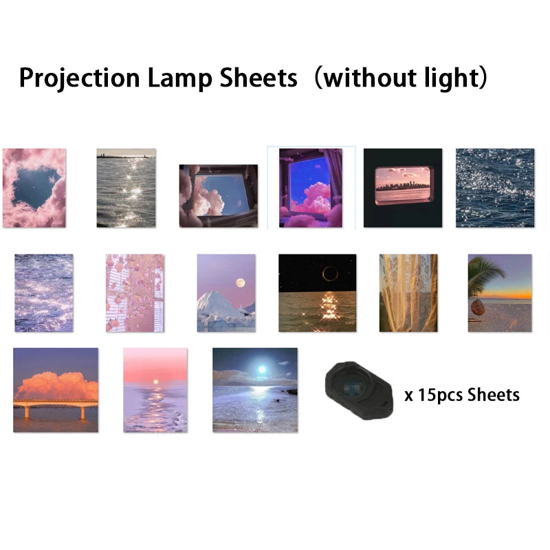 Proiettore Lampada Planetaria Sunset Galaxy Aurora Paesaggio