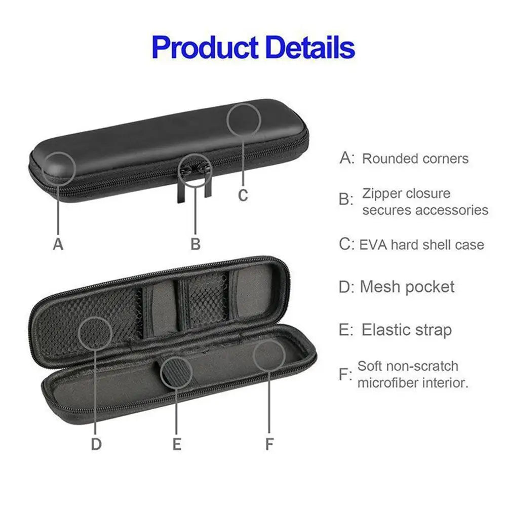 Étui rigide en EVA noir pour stylos, crayons et stylets – 1 pièce