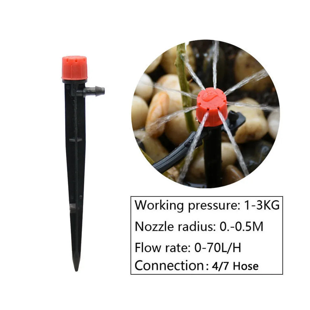 Kit Irrigazione a Goccia 13 cm – Sistema Regolabile per Giardino e Vasi