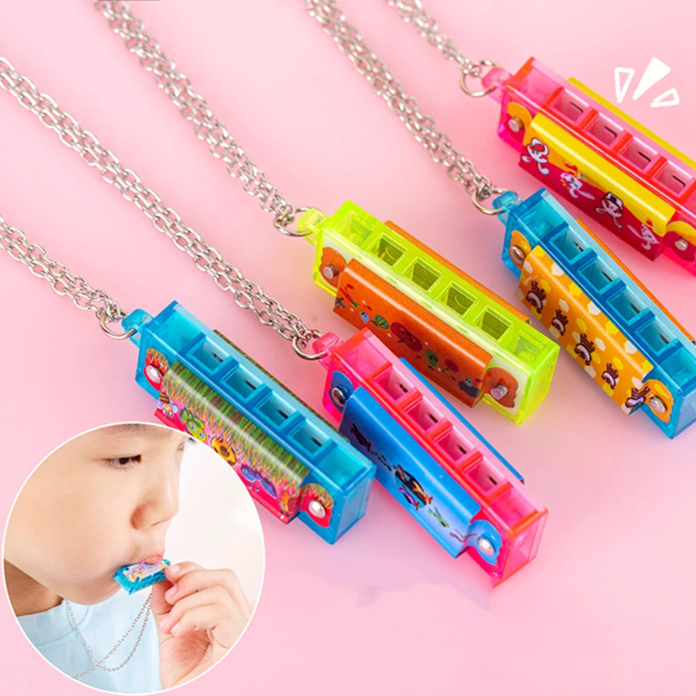 Set di 10-30 Mini Collane Armonica Colorate per Feste e Regali