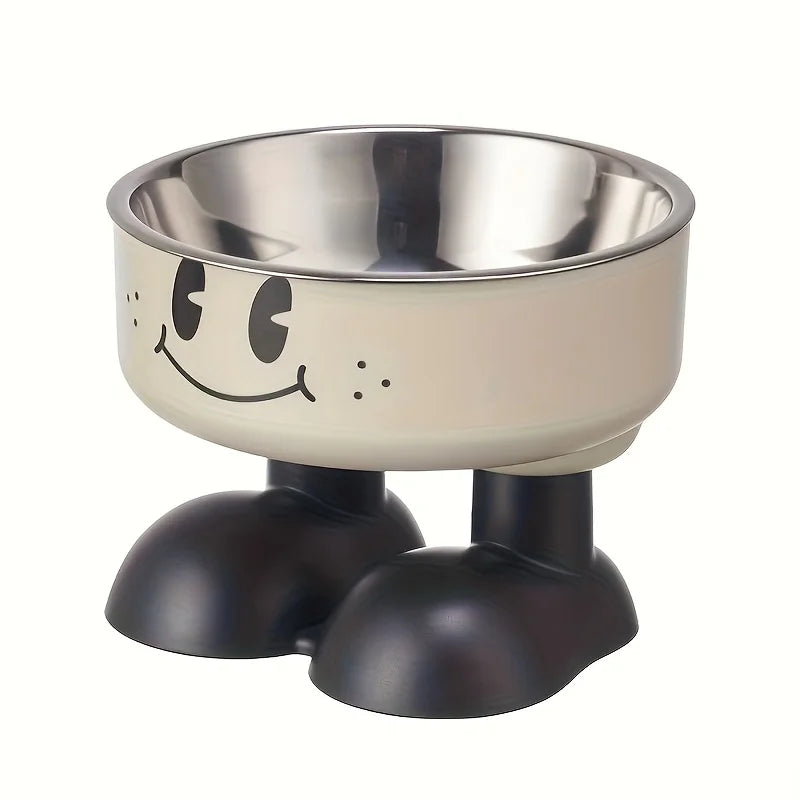 Ciotola rialzata in acciaio inox per cani e gatti – anti‑sgarro, 500 g