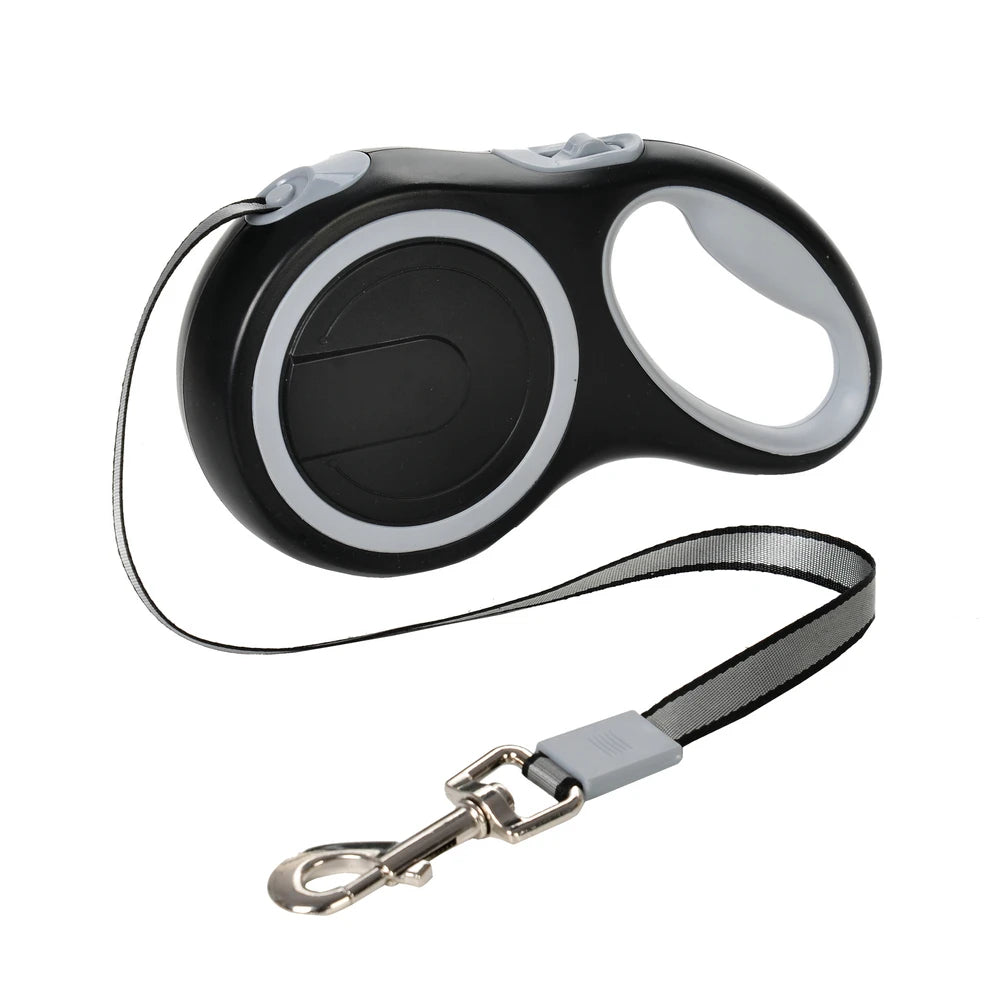 Guinzaglio Retrattile 5 m/8 m per Cani e Gatti – Nylon, Rilascio Rapido,…