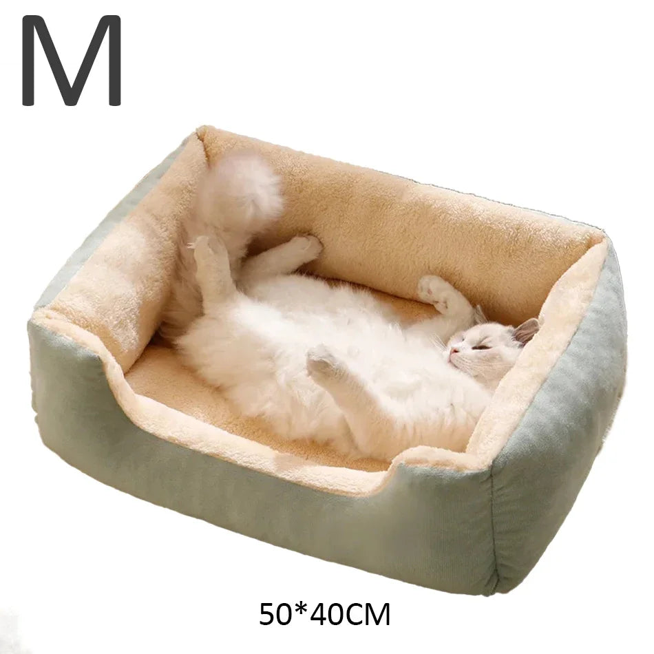 Letto in Peluche Traspirante per Gatti e Cani – 3 Taglie Disponibili