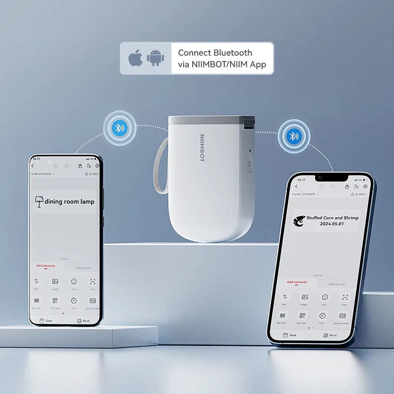 Stampante Etichette Termica Portatile Bluetooth 300DPI D11