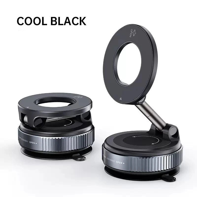 Supporto magnetico per auto, ventosa forte, rotazione 360°, pieghevole