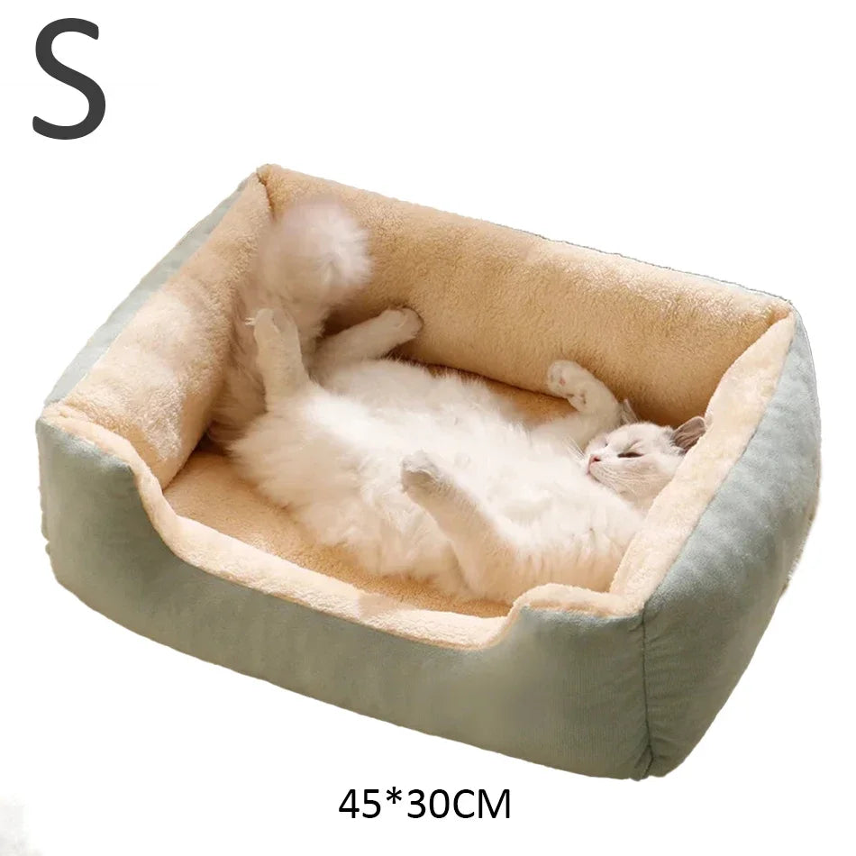 Letto in Peluche Traspirante per Gatti e Cani – 3 Taglie Disponibili