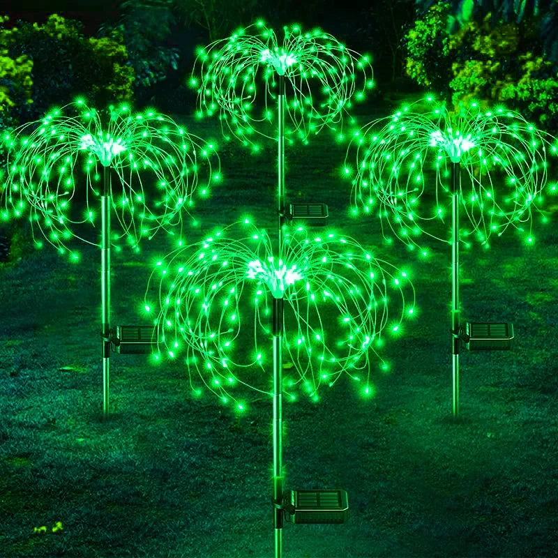 Luci Solari a Fuochi d'Artificio per Giardino – LED Waterproof IP68