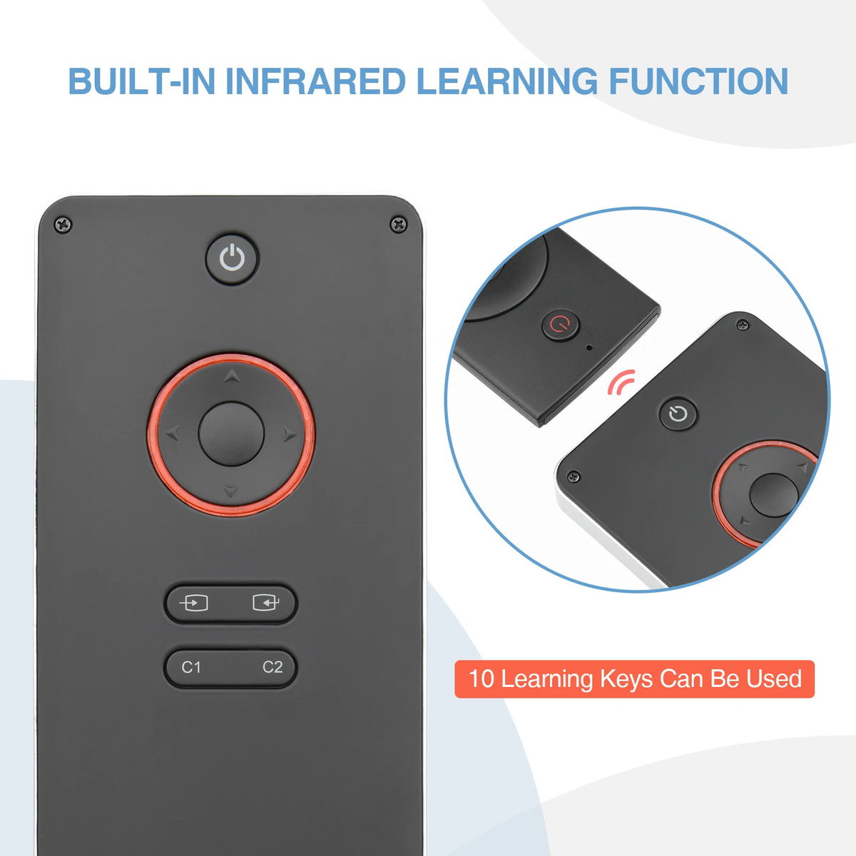 Mini Tastiera Bluetooth con Touchpad, Retroilluminata e Telecomando IR per TV e…