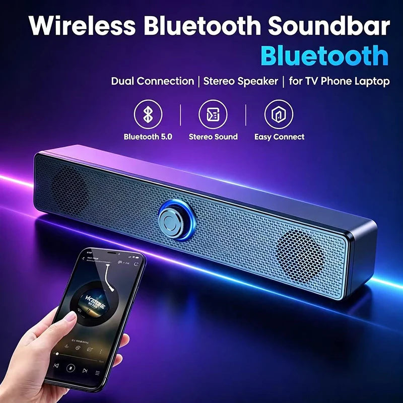 Altoparlante Bluetooth 3D Stereo per PC, TV e Laptop – Bass Profondo