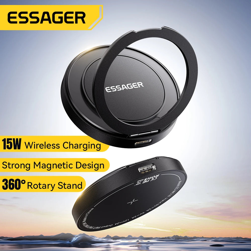 Ricarica wireless magnetica 15W – Supporto rapido per iPhone, Samsung e Xiaomi