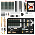 drawing sketching coloring set with 12-70 pcs pencils and art tools