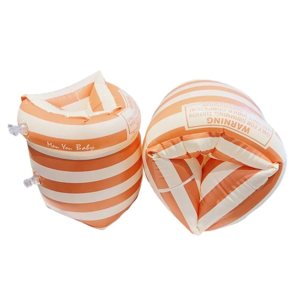 2pcs/set Adult Kids Swimming Inflatable Arm Rings Portable Floating Circle Sleeves Pool Buoy Armbands Swimming Pool Equipment