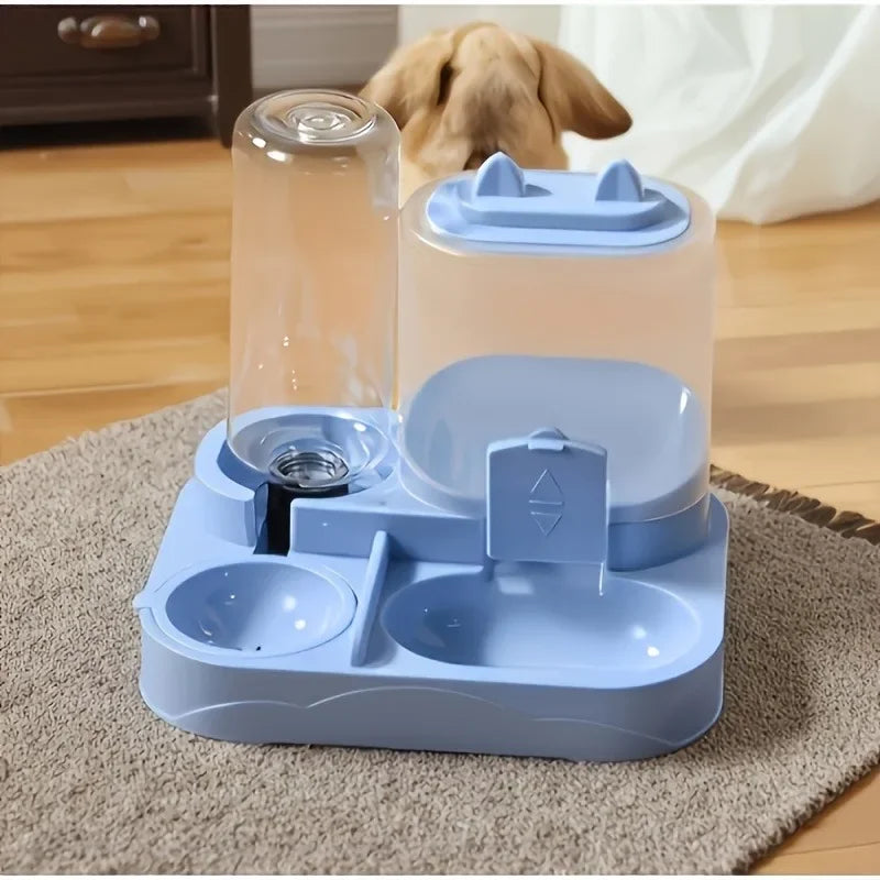 Distributore Cibo Automatico 2-in-1 per Gatti e Cani Piccoli