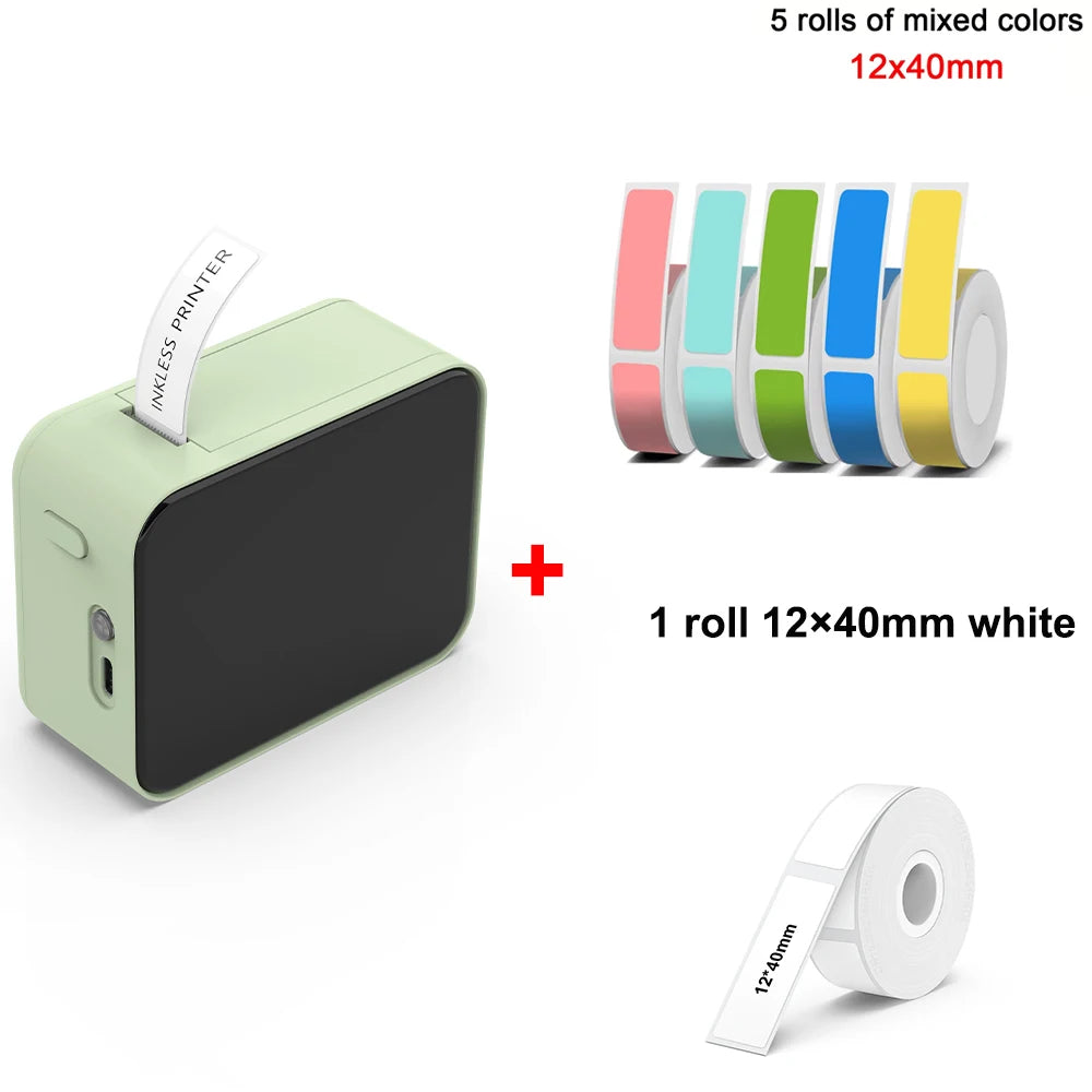 Stampante termica portatile Mini P15 Bluetooth per etichette 15 mm