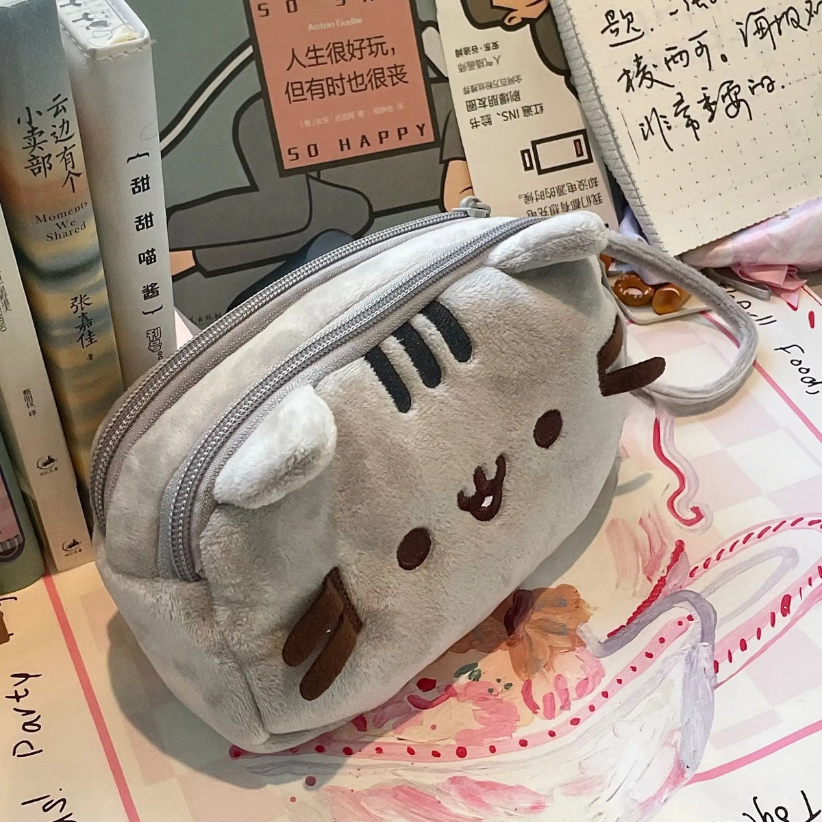 Astuccio a forma di gatto grasso Kawaii – Ampia capacità, portatile
