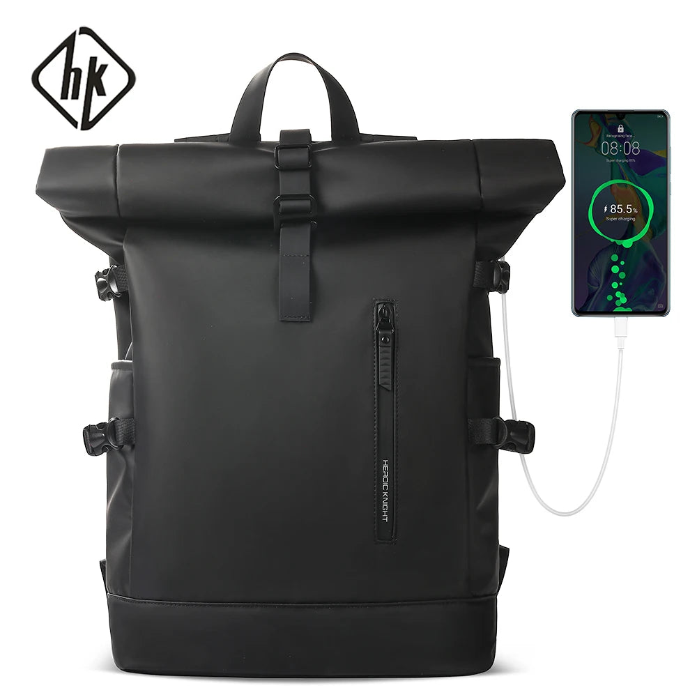 Sac à dos de voyage extensible pour homme 30-45 L imperméable avec port USB pour ordinateur portable 15,6"