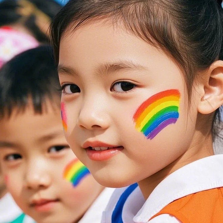 Set di 6 Pastelli a Olio Arcobaleno – Colori Vivaci per Party e Graffiti