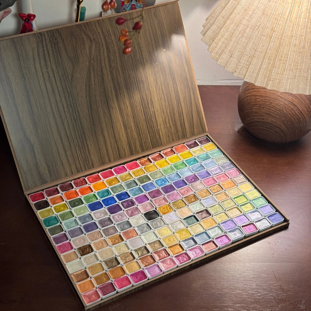28-120 Colors Pearl Watercolor Pigment: Metallic Solid Paint Portable Art Kit for Painting - Perfect Holiday Gifts for Artists