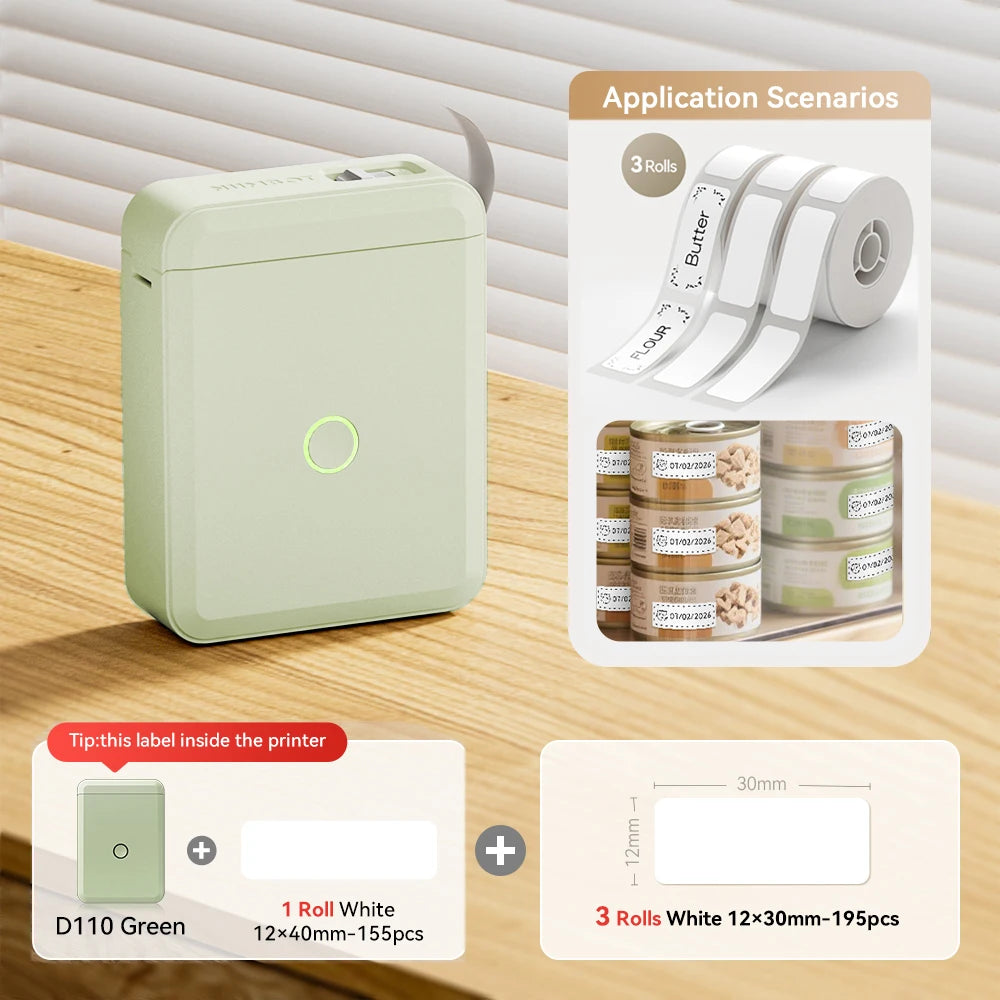 Stampante termica portatile Mini wireless per etichette adesive