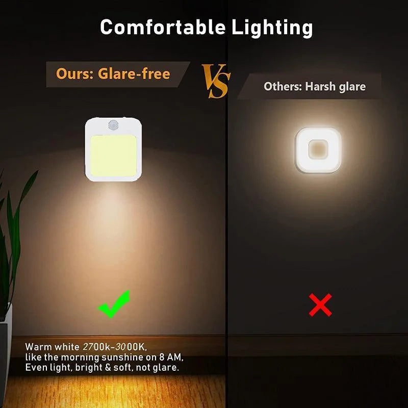 Lampada notturna LED con sensore di movimento dimmerabile, EU plug