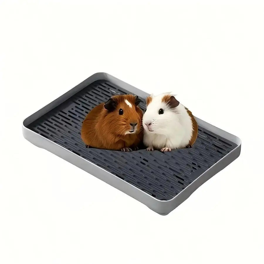 Vasca per lettiera per piccoli animali domestici – Design angolare in plastica…