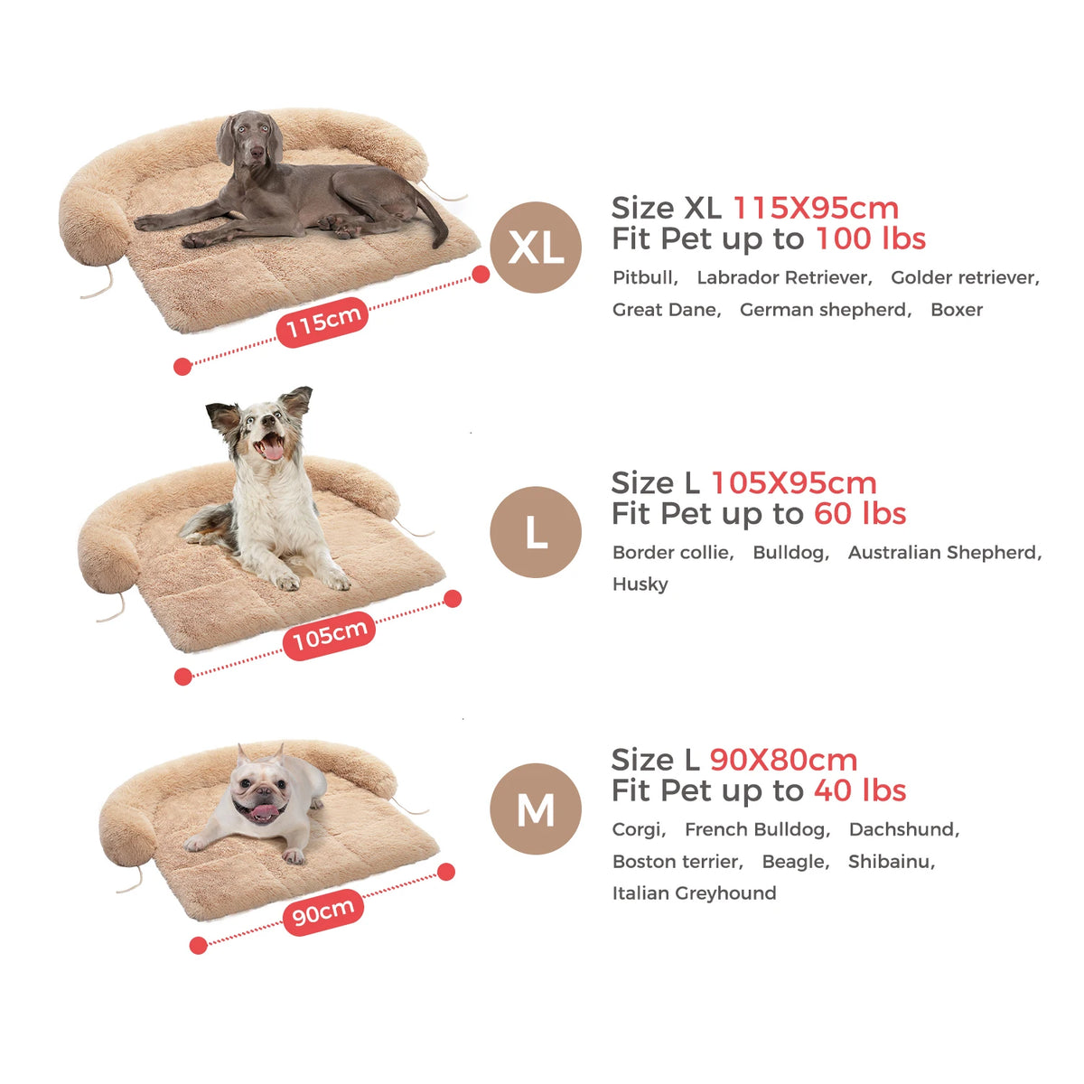 Cuccia Fluffy per Cani e Gatti - Letto Morbido Lavabile in Lavatrice