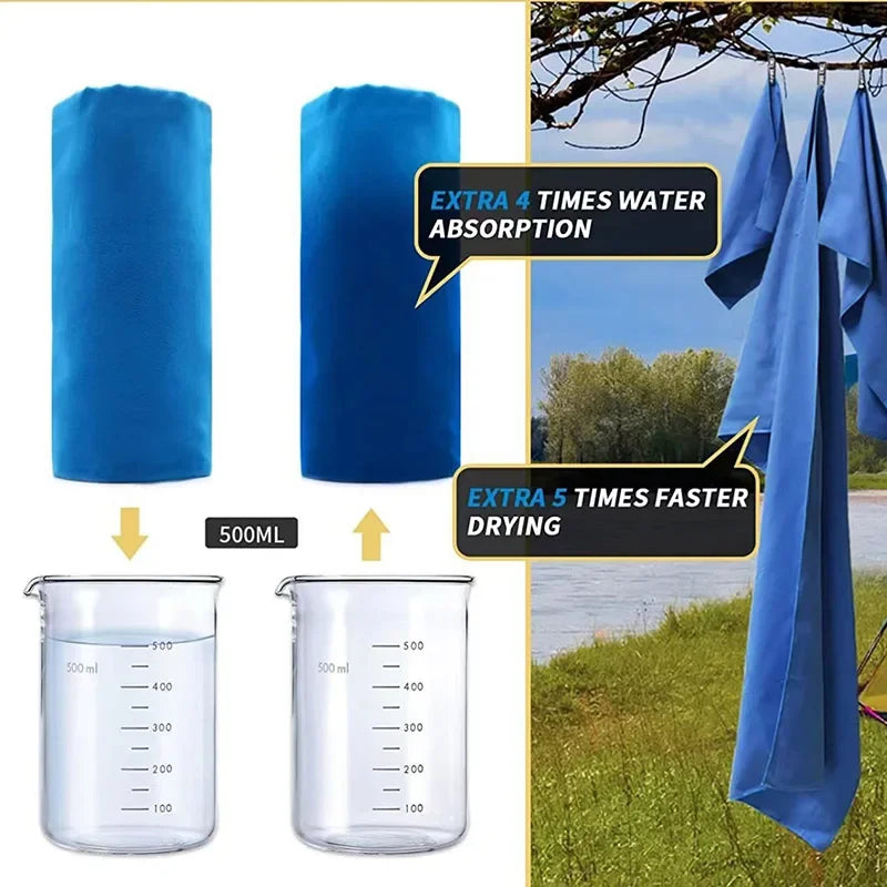 Quick-Drying Sports Towel 40x80/50x110cm Blue Grey Green Orange Swimming Gym Fitness Camping Running Beach Washcloth Towels