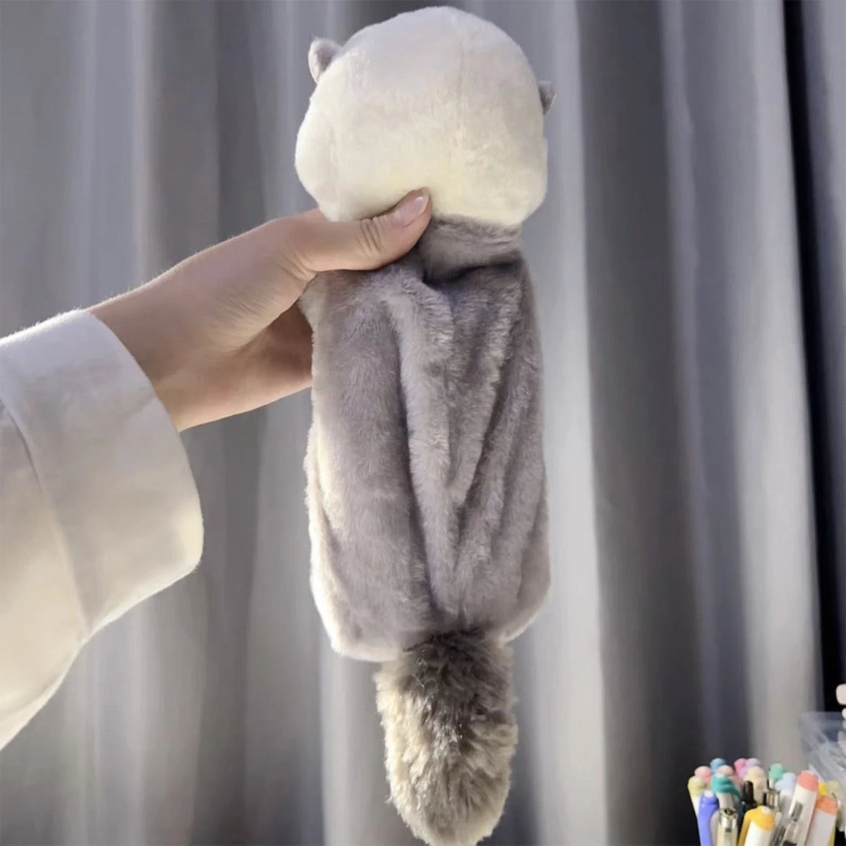 Portapenne in peluche a forma di nutrice – grande capacità, design kawaii