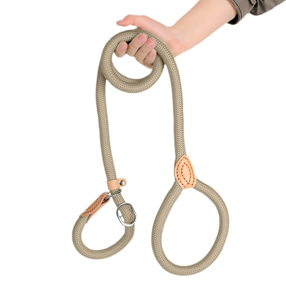 Guinzaglio in Nylon Intrecciato Regolabile per Cani Piccoli e Medi – Resistente…