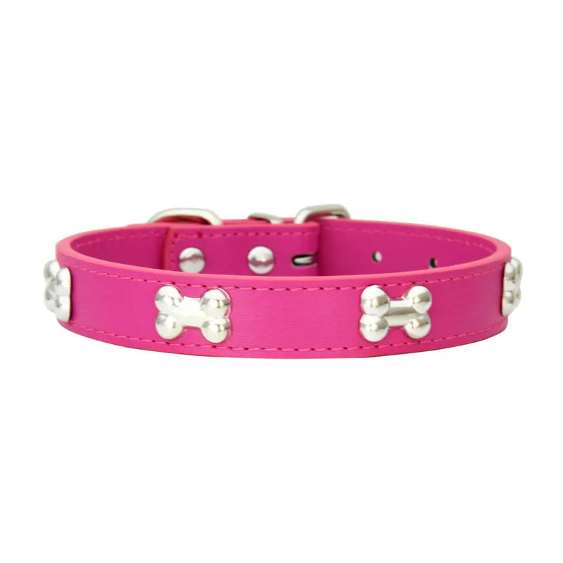 Collare in Pelle per Cani Piccoli e Medi, Breakaway Jeweled Personalizzabile