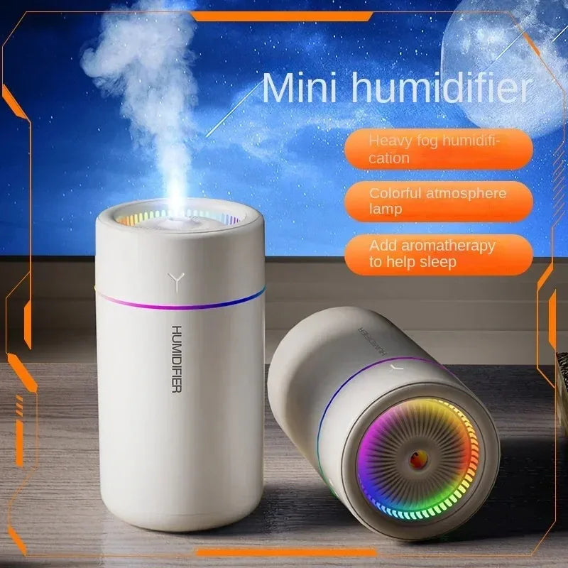 Umidificatore ad ultrasuoni 280 ml con luce colorata e diffusore aroma per casa…