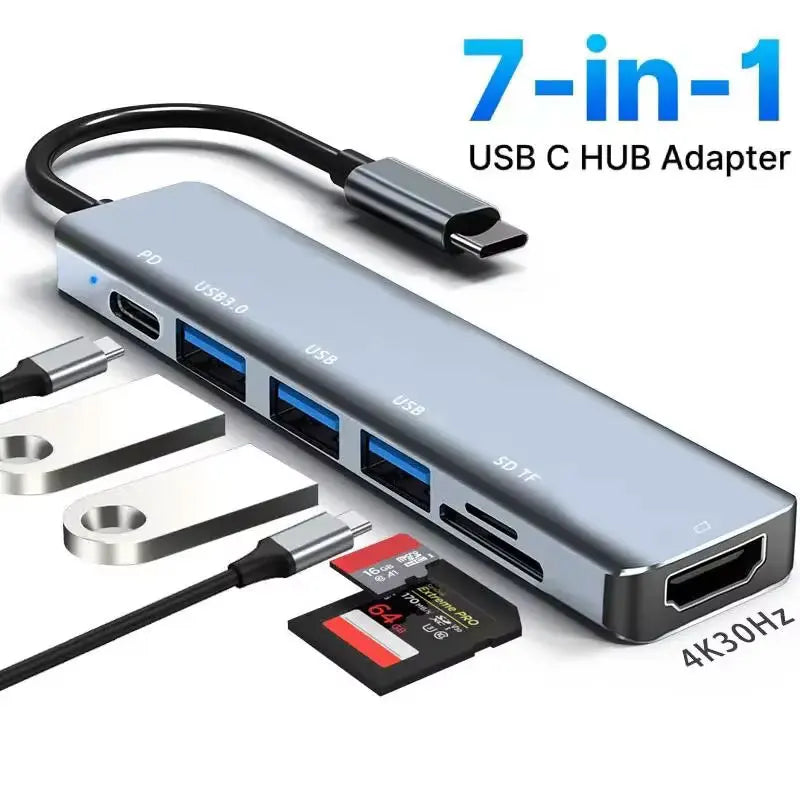 Hub USB‑C 5 porte con HDMI 4K e Power Delivery fino a 87 W