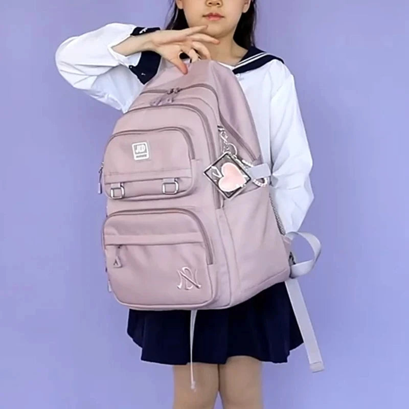 Sac à dos scolaire pour fille adolescente en nylon - Petit sac Kawaii mignon