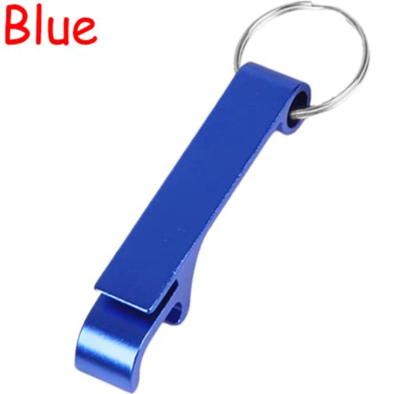 50Pcs Colored Aluminum Bottle Opener Keychains Beer Bottle Opener Keychain Keyring for Kitchen