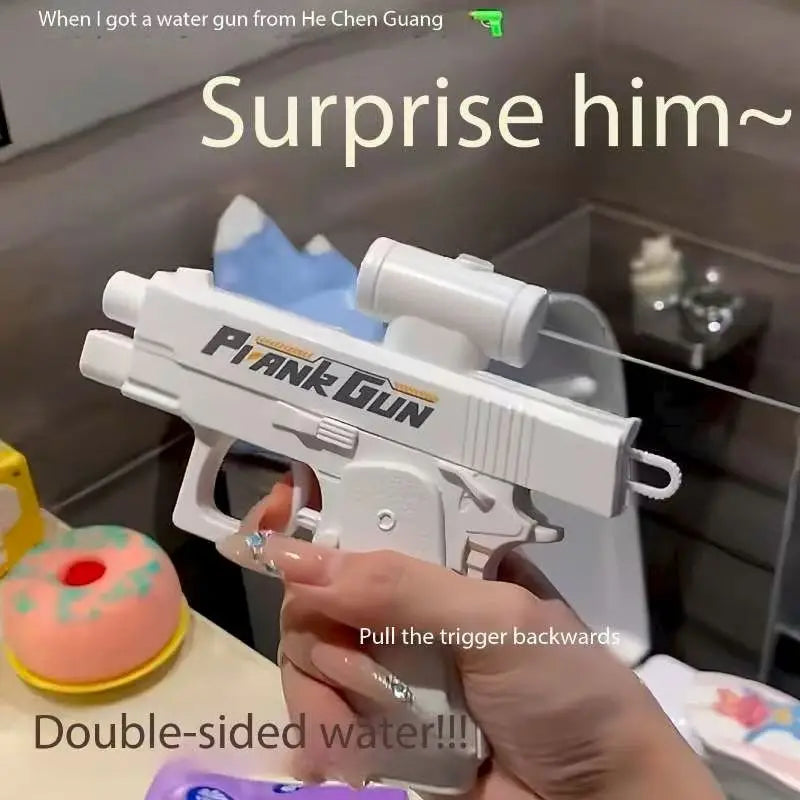 Pistola Acqua Doppia Retro - Giocattolo Prank Estate per Adulti e Bambini