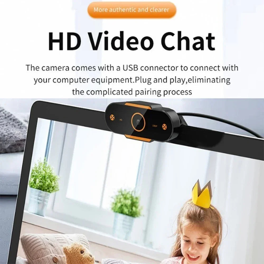 Webcam HD 1080p con autofocus, microfono a riduzione rumore e USB 2.0