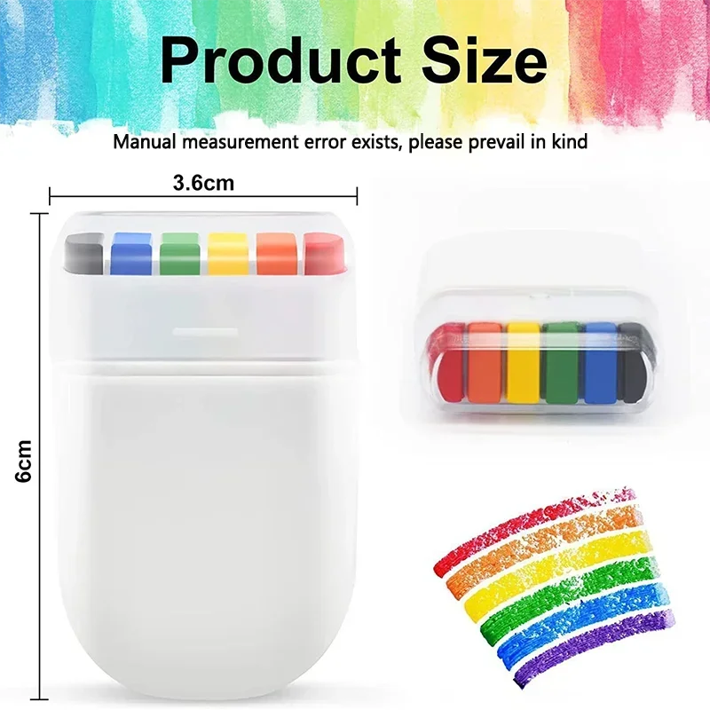 Set da 2/5/10/20 Crayons Arcobaleno – Pittura a Cera Colorata per Feste e…